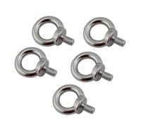 Eye Bolts 5PCS 304 Stainless Steel Lifting Ring Eye Bolt M5 M6 M8 M10 M12 Heavy Duty Thread(M6)