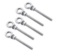 Eye Bolts 5PCS 316 Stainless Steel Long Shoulder Lifting Eye Bolt With Nut M6 M8 M10 For Wire Rope Lifting Eye Bolt(M10x100)