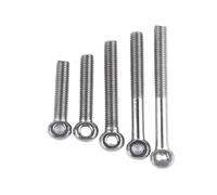 Eye Bolts 5pcs M5 M6 M8 Stainless Steel Metric Thread Eye Bolt Stud Articulated Anchor(80mm,M8 5pcs)