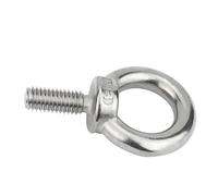 eye bolts heavy duty 1-5Pcs Eye Bolt Lifting Screw M3 M4 M5 M6 M8 M10 M12 304 Stainless Steel Ring Hooking Marine Loop Hole For Cable Rope machinery shoulder swing lifting eye bolt(M10x80-1pcs)