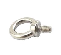 eye bolts heavy duty Metric Thread M3 M4 M5 M6 M8 M10 M12 M16 M18 M20 M24 Lifting Bolt Eye Hook Nuts Shouldered Screw Ring Bolts machinery shoulder swing lifting eye bolt(10PCS X M4)