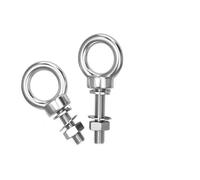 Eye Bolts,Lifting Bolt,bolt with eye, Shoulder, M3 M4 M5 M6 M8 Stainless Steel Screws In Hooks With Washer And Nuts For And Securing(M5*11)