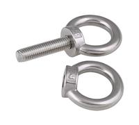 Eye Bolts M3 M4 M5 M6 M8 M10 M12M14M16M18M20M24 Eye Bolt 304Stainless Steel Marine Lifting Eye Screws Ring Loop Hole For Cable Rope Eyebolt Eye Bolt(M4-1PCS,15mm)