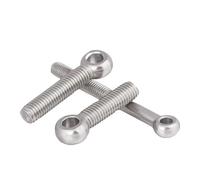 Eye Bolts Screw in M4 M5 M6 M8 M10 M12 304 Stainless Steel Threaded Eye Bolt Thread Lifting(20mm,1pcs M12)