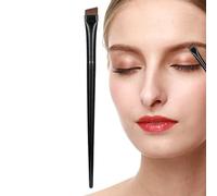 Eye Brow Brush - Thin Eyeliner Application Tool, Fine Angled Precision Makeup Applicator, Ultra Slim Slanted Flat Angle Cosmetic Accessory | Beauty Routine Daily Winged Cat Look Professional Artist