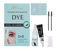 Eye Brow Tint Kit - 38g Black Eyebrow & Eyelash Dyeing Set - Semi-Permanent, Lasts 4-6 Weeks - DIY & Salon/Home Use