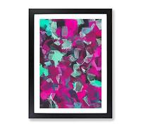 Eye Candy Abstract Framed Print | A2 Black Framed Wall Art | Ready to Hang | Abstract Fantasy Picture | Living Room Bedroom Lounge Office