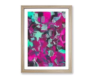 Eye Candy Abstract Framed Print for Living Room Bedroom Home Office Décor, Wall Art Picture Ready to Hang, Oak A3 Frame (34 x 46 cm)