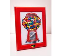 Eye Candy Frame - The Original Candy Dispenser and Gumball Machine in a Picure Frame. All Kinds of Treats. Hang on a Wall, Stand on a Table, Birthday & Holiday Gift for All Ages, Large 15" x 12" (Red)