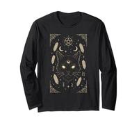 Eye Cat Witchcraft Mystical Occult Astrology Long Sleeve T-Shirt