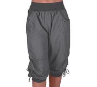 Eye Catch Chicago Ladies Capri Crop Shorts Harem Pants Womens 3/4 Cropped Trousers Dark Grey Size 22