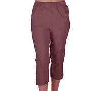 Eye Catch Cora Ladies Stretch Capri Crop Shorts Pedal Pushers Pants Womens 3/4 Cropped Trousers