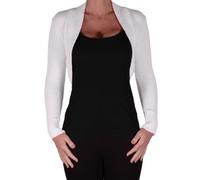 Eye Catch EyeCatchKnitwear - Lara Long Sleeve Knitted Bolero Shrug One Size White