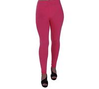 Eye Catch Oversize - Kaira Womens Plus Size Stretch Ladies Trousers Leggings Full Length Pants Coral Size 28/30