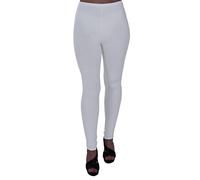 Eye Catch Oversize - Kaira Womens Plus Size Stretch Ladies Trousers Leggings Full Length Pants White Size 24/26