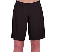 Eye Catch Star Ladies Jersey Relaxed Comfort Elasticized Flexi Stretch Womens Shorts Plus Sizes Black Size 12/14