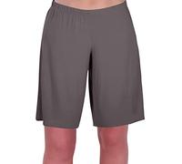 Eye Catch Star Ladies Jersey Relaxed Comfort Elasticized Flexi Stretch Womens Shorts Plus Sizes Charcoal Size 16/18