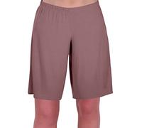 Eye Catch Star Ladies Jersey Relaxed Comfort Elasticized Flexi Stretch Womens Shorts Plus Sizes Mocha Size 28/30