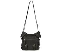 Eye Catch Women’s Faux Leather Crossbody Shoulder Bag - Adjustable Strap, Zip & Magnetic Flap Closure, Buckle Detail - Compact Everyday Handbag
