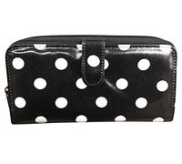 Eye Catch - Womens Spotty Polka Dot Purse Girls Ladies Coin Multi Credit Wallet Black