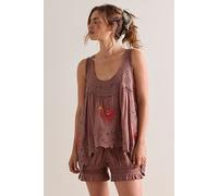 Eye Catcher Bloomsie Romper by Intimately at Free People in Darling Cocoa Combo, Size: XL - female