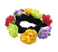 Eye Catching Artificial Flower Scrunchies For Women Large Elastic Hair Scrunchy Ponytail Holder For Everyday Use