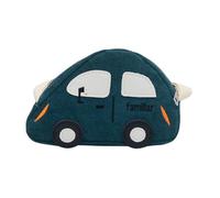 Eye-catching canvas car shape crossbody bag for children, easy to carry around the shoulder bag for outdoor activities, dunkelgrün, Einheitsgröße