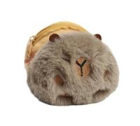 Eye Catching Capybara Plush Coin Pouches Functional Storage Bag Practical Plush Zippered Wallet for Everyday Use Asian Purse