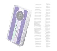 Eye Catching Clear Nails Extension Templates With Dog Ladder Design For Professional Salon Styles Manicures Clear Nail Forms