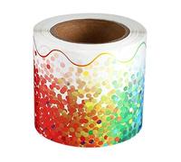 Eye Catching Confetti Straight Border Trim for Classroom, Bulletin Boards, Celebration Decoration School Supplies Classroom Themes