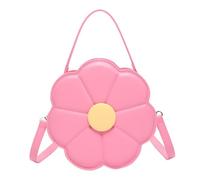 Eye Catching Crossbody Bag Delicate Flower ShapedShoulder Bags PU Leather Satchel Casual Handbag For Office And Travel Artistic Chain Bag