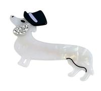 Eye Catching Dog Hair Clip Friendly Acetate Hairpin Party Hair Decoration Costume Accessory For Trendy Women