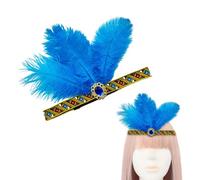 Eye-catching Feathered Headbands Gras Headwear for Girls Masquerade Hair Accessories Gras Flapper Headband