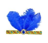 Eye-catching Feathered Headbands Mardi Gras Headwear for Girls Masquerade Hair Accessories Mardi Gras Flapper Headband