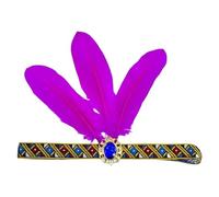 Eye-catching Feathered Headbands Mardi Gras Headwear for Girls Masquerade Hair Accessories Mardi Gras Flapper Headband