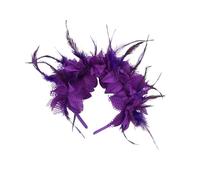Eye-catching Flapper Headwear for Fat, Purple