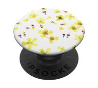 Eye-Catching Floral Art: Yellow Pedals Falling Down PopSockets Swappable PopGrip