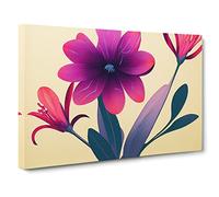 Eye Catching Flowers Canvas Wall Art Print 30x20 Inch