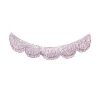 Eye-Catching Glittering Fringe Backdrop with Scalloped Edges for Party Decoration Photo Booth Backdrop Hanging Ornament Border Wreath Standard