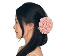 Eye Catching Hair Clips With Large Flower Rose Lightweight Hair Clip Hair Accessories For Women Girls