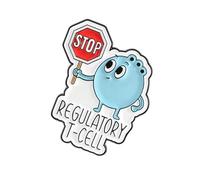 Eye Catching Immune Cell Enameled Pin Fun Scientific Themed Lapel Brooch Biology Jewelry for Jackets Hats and Backpacks Immune Cell Brooch