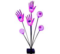 Eye-catching lights of the rechargeable solar skeleton hand design waterproof lamp | Spooky Halloween decoration garden cemetery Aisle patio yard garden outdoor party night exhibition