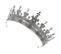 Eye-catching Metal King Crowns Fashionable Aristocratic Inspired Headpiece for Men Celebrity Chaplet Accessory
