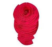 Eye-catching pleated flower brooch unique flower breastfeeding women women corsage accessory large flowers flap pin jewellery jewellery, one size, As described