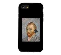 Eye-Catching Puzzle-Portrait of Van Gogh with Missing Piece Case for iPhone SE (2020) / 7/8