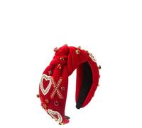 Eye Catching Rhinestones Embellished Fashion Headband Headpieces Elegant Wide Top Twist Hairband Hair Accessory For Women