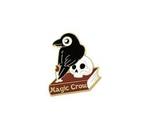 Eye Catching Sophisticated Alloy Crow Pin Portable Jewelry Accessory for Themed Event Stylish Outfits Casual Wear Alloy Brooch