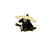 Eye Catching Sophisticated Alloy Crow Pin Portable Jewelry Accessory for Themed Event Stylish Outfits Casual Wear Alloy Brooch