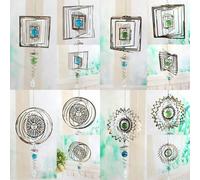 Eye Catching Stainless Steel Wind Chime for Outdoor Use Spins Gracefully in the Wind, Creating a Serene Atmosphere (owl)