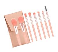 Eye Catching Synthetic Fiber 8pcs Makeup Brushes Macaron Colors Unisex Cosmetic Brushes For Professional Look